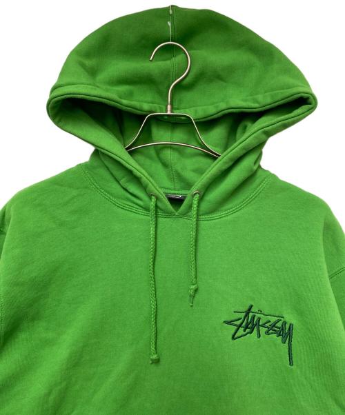 stussy（ステューシー）stussy (ステューシー) パーカー グリーン サイズ:XLの古着・服飾アイテム