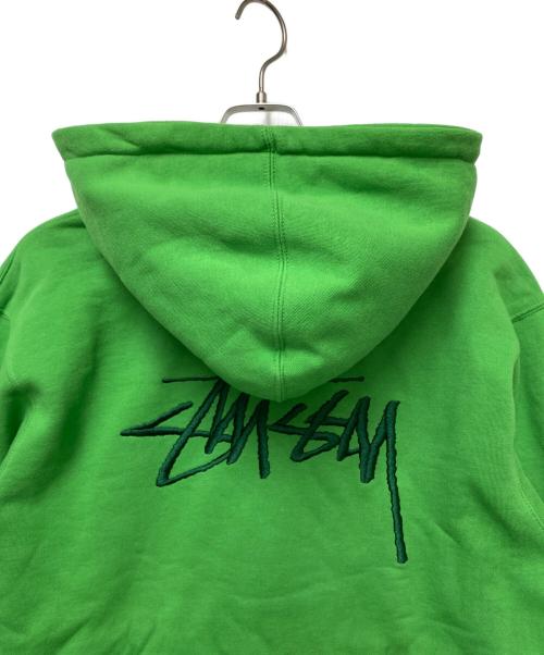 stussy（ステューシー）stussy (ステューシー) パーカー グリーン サイズ:XLの古着・服飾アイテム