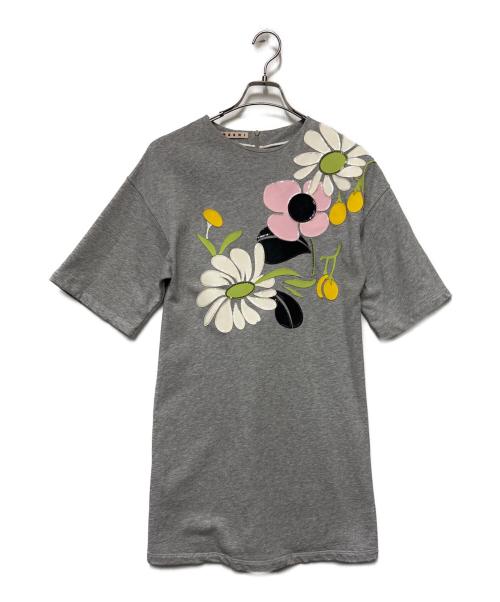 MARNI（マルニ）MARNI (マルニ) スウェットワンピース グレー サイズ:12の古着・服飾アイテム