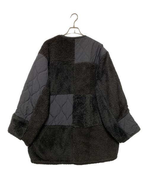 TOWN CRAFT（タウンクラフト）TOWN CRAFT (タウンクラフト) パッチワークキルティングミリタリージャケット ブラック サイズ:フリーの古着・服飾アイテム