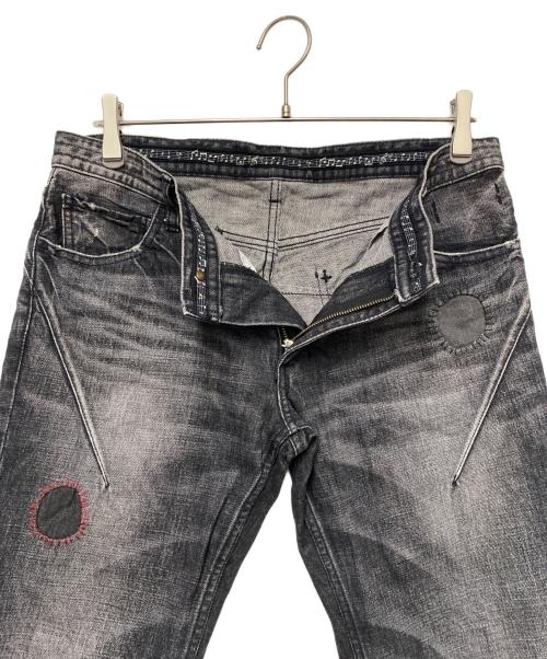 n(n) by NUMBER (N)INE（エヌエヌバイナンバーナイン）n(n) by NUMBER (N)INE (エヌエヌバイナンバーナイン) デニムパンツ ブラック サイズ:76.0㎝の古着・服飾アイテム