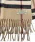 中古・古着 BURBERRY LONDON (バーバリーロンドン) マフラー ブラウン：5000円