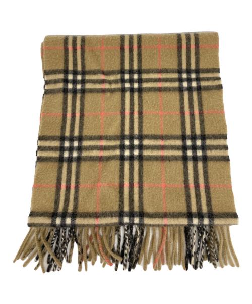 BURBERRY LONDON（バーバリーロンドン）BURBERRY LONDON (バーバリーロンドン) マフラー ブラウン×ピンクの古着・服飾アイテム