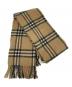 BURBERRY LONDON (バーバリーロンドン) マフラー ブラウン×ピンク：6000円