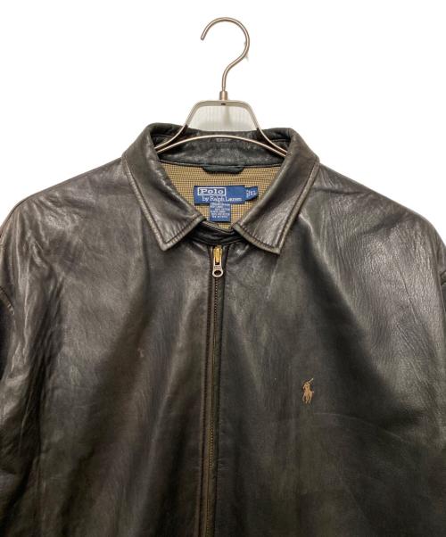 POLO RALPH LAUREN（ポロ・ラルフローレン）POLO RALPH LAUREN (ポロ・ラルフローレン) レザージャケット ブラウン サイズ:XLの古着・服飾アイテム