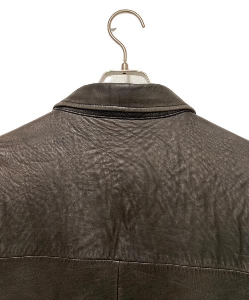 POLO RALPH LAUREN（ポロ・ラルフローレン）POLO RALPH LAUREN (ポロ・ラルフローレン) レザージャケット ブラウン サイズ:XLの古着・服飾アイテム