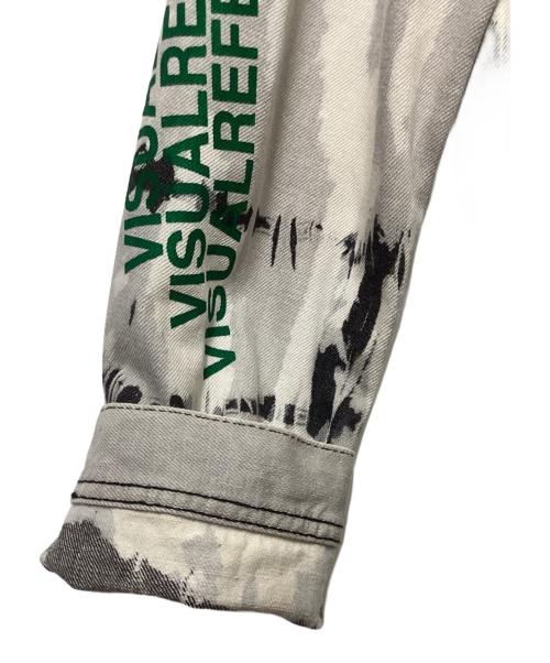 DIESEL（ディーゼル）DIESEL (ディーゼル) ブリーチデニムジャケット グレー サイズ:Mの古着・服飾アイテム