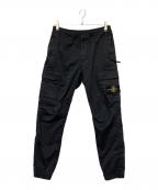 STONE ISLANDストーンアイランド）の古着「ガーメントダイ テーパード カーゴパンツ」｜ブラック