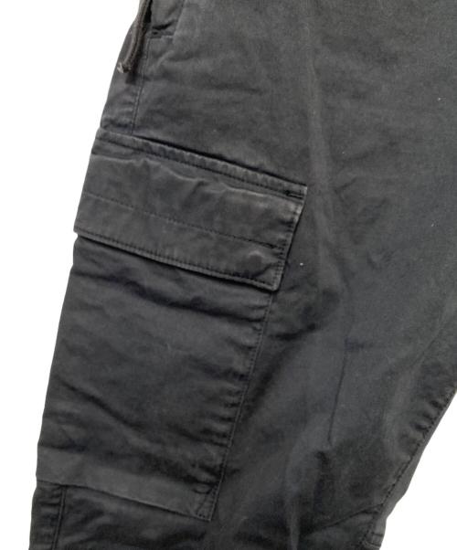 STONE ISLAND（ストーンアイランド）STONE ISLAND (ストーンアイランド) ガーメントダイ テーパード カーゴパンツ ブラック サイズ:78.5の古着・服飾アイテム