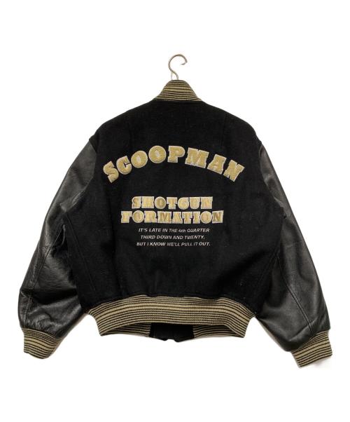 SCOOP MAN（スクープマン）SCOOP MAN (スクープマン) スタジャン ブラック サイズ:Lの古着・服飾アイテム