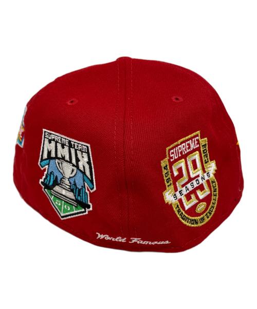 SUPREME（シュプリーム）SUPREME (シュプリーム) New Era (ニューエラ) キャップ レッド×グリーンの古着・服飾アイテム