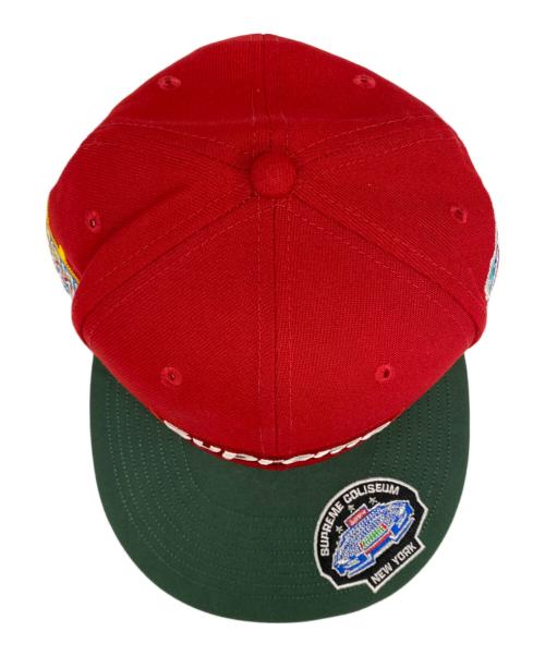 SUPREME（シュプリーム）SUPREME (シュプリーム) New Era (ニューエラ) キャップ レッド×グリーンの古着・服飾アイテム