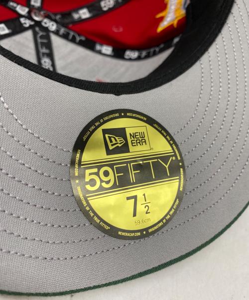 SUPREME（シュプリーム）SUPREME (シュプリーム) New Era (ニューエラ) キャップ レッド×グリーンの古着・服飾アイテム