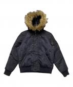 POLO RALPH LAURENポロ・ラルフローレン）の古着「N-2B型ダウンジャケット」｜ネイビー