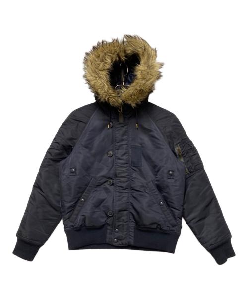 POLO RALPH LAUREN（ポロ・ラルフローレン）POLO RALPH LAUREN (ポロ・ラルフローレン) N-2B型ダウンジャケット ネイビー サイズ:Mの古着・服飾アイテム