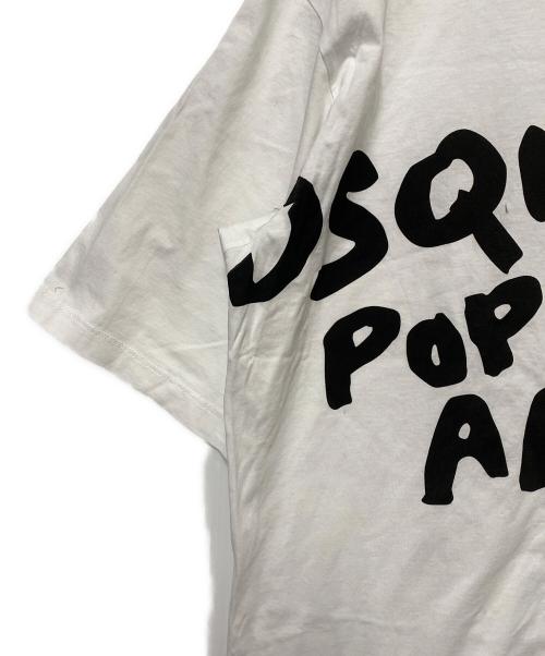 DSQUARED2（ディースクエアード）DSQUARED2 (ディースクエアード) 半袖カットソー ホワイト サイズ:XLの古着・服飾アイテム