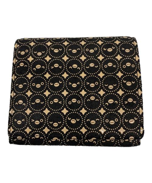 JIZAING（ジザイン）JIZAING (ジザイン) 印傳屋 (インデンヤ) 2つ折り財布 ブラック×ベージュの古着・服飾アイテム