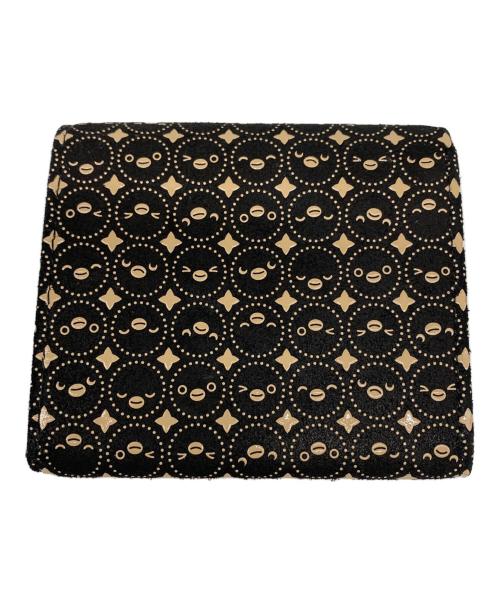 JIZAING（ジザイン）JIZAING (ジザイン) 印傳屋 (インデンヤ) 2つ折り財布 ブラック×ベージュの古着・服飾アイテム