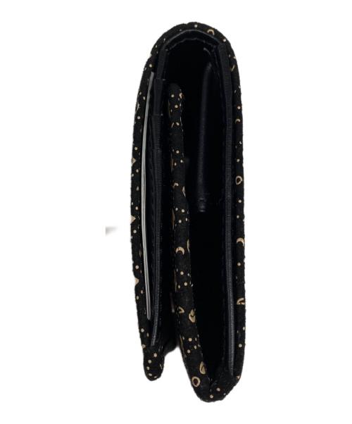 JIZAING（ジザイン）JIZAING (ジザイン) 印傳屋 (インデンヤ) 2つ折り財布 ブラック×ベージュの古着・服飾アイテム