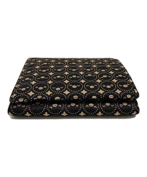 JIZAING（ジザイン）JIZAING (ジザイン) 印傳屋 (インデンヤ) 2つ折り財布 ブラック×ベージュの古着・服飾アイテム