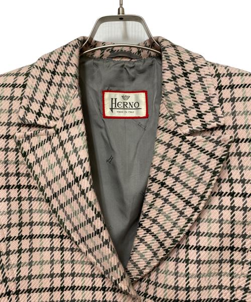 HERNO（ヘルノ）HERNO (ヘルノ) テーラードジャケット ピンク サイズ:40の古着・服飾アイテム