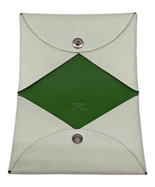 HERMES（エルメス）HERMES (エルメス) カードケース ライトグリーンの古着・服飾アイテム