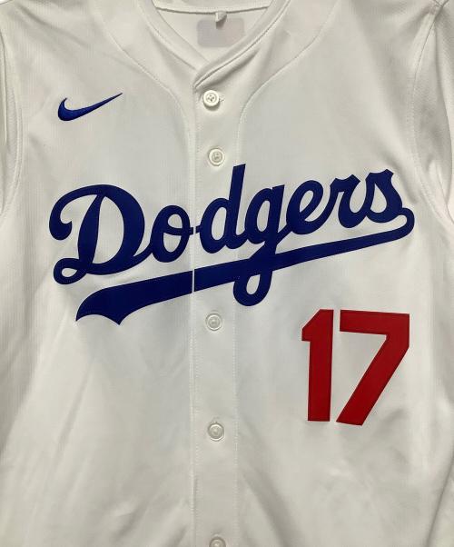 NIKE（ナイキ）NIKE (ナイキ) GENUINE MERCHANDISE (ジェニュイン マーチャンダイズ) ベースボールシャツ ホワイト サイズ:Mの古着・服飾アイテム