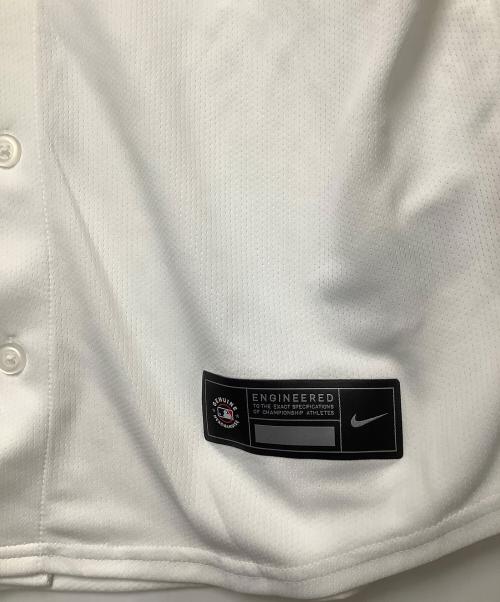 NIKE（ナイキ）NIKE (ナイキ) GENUINE MERCHANDISE (ジェニュイン マーチャンダイズ) ベースボールシャツ ホワイト サイズ:Mの古着・服飾アイテム