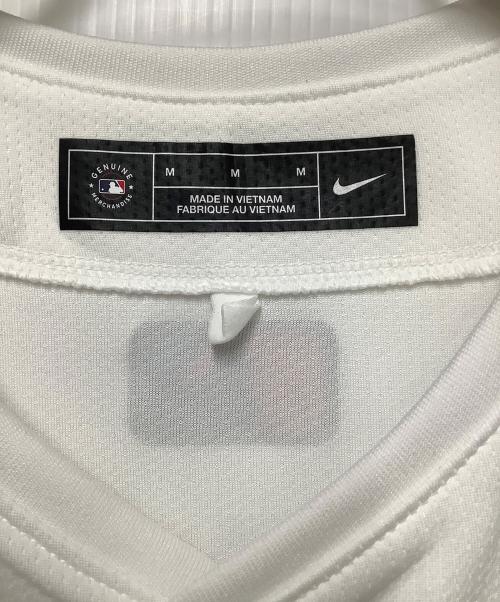NIKE（ナイキ）NIKE (ナイキ) GENUINE MERCHANDISE (ジェニュイン マーチャンダイズ) ベースボールシャツ ホワイト サイズ:Mの古着・服飾アイテム