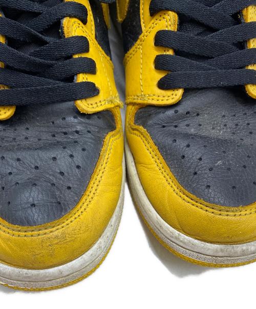 NIKE（ナイキ）NIKE (ナイキ) ハイカットスニーカー ブラック×イエロー サイズ:28.0㎝の古着・服飾アイテム
