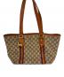 GUCCI（グッチ）の古着「トートバッグ」｜ベージュ×ブラウン