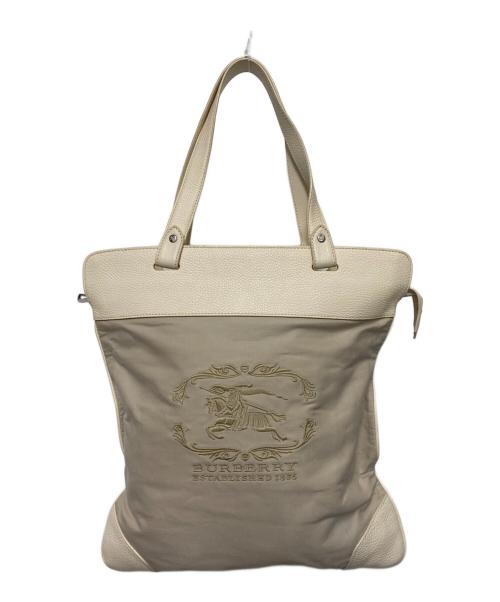 BURBERRY ESTABLISHED（バーバリーエスタブリッシュド）BURBERRY ESTABLISHED (バーバリーエスタブリッシュド) トートバッグ ベージュの古着・服飾アイテム