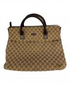 GUCCIグッチ）の古着「ハンドバッグ」｜ベージュ×ブラウン