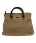 GUCCI（グッチ）の古着「ハンドバッグ」｜ベージュ×ブラウン