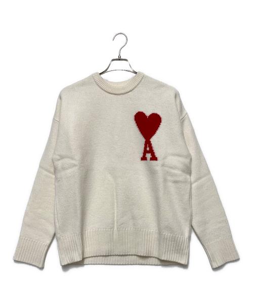 AMI Alexandre Mattiussi（アミアレクサンドルマテュッシ）AMI Alexandre Mattiussi (アミアレクサンドルマテュッシ) 厚手ニット ホワイト サイズ:Sの古着・服飾アイテム