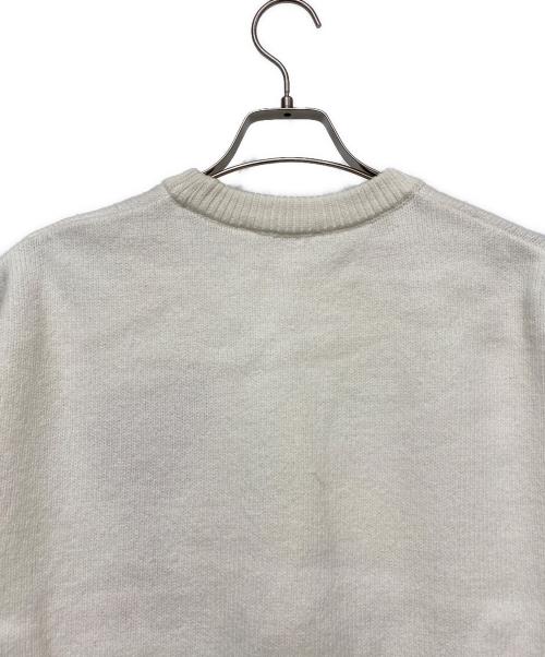 AMI Alexandre Mattiussi（アミアレクサンドルマテュッシ）AMI Alexandre Mattiussi (アミアレクサンドルマテュッシ) 厚手ニット ホワイト サイズ:Sの古着・服飾アイテム