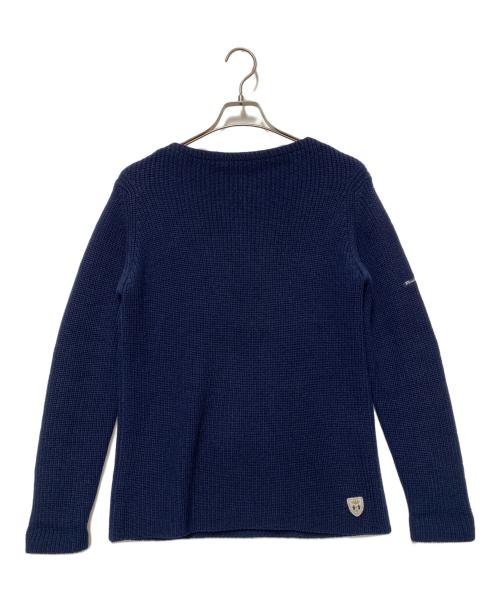 FI LEUSE'ARVOR（フィルーズ・ダルボー）FI LEUSE'ARVOR (フィルーズ・ダルボー) 厚手ニット ネイビー サイズ:Mの古着・服飾アイテム