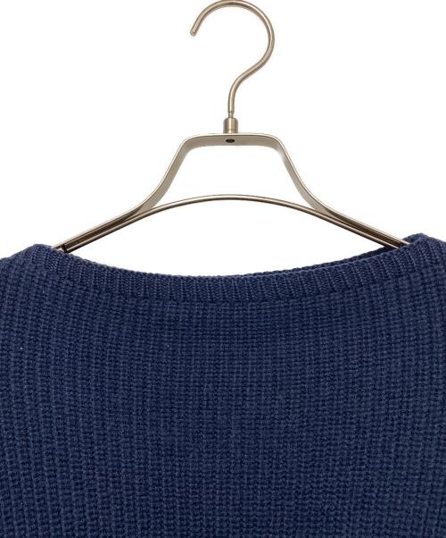 FI LEUSE'ARVOR（フィルーズ・ダルボー）FI LEUSE'ARVOR (フィルーズ・ダルボー) 厚手ニット ネイビー サイズ:Mの古着・服飾アイテム