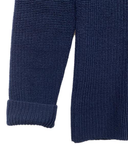 FI LEUSE'ARVOR（フィルーズ・ダルボー）FI LEUSE'ARVOR (フィルーズ・ダルボー) 厚手ニット ネイビー サイズ:Mの古着・服飾アイテム