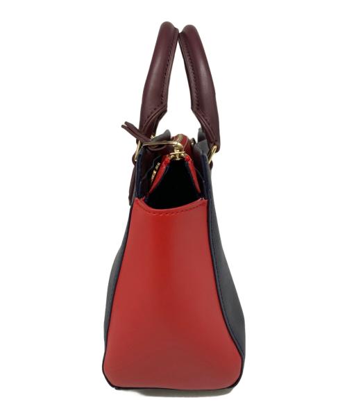 PAUL SMITH（ポールスミス）Paul Smith (ポールスミス) 2WAYショルダーバッグ ネイビー×レッドの古着・服飾アイテム