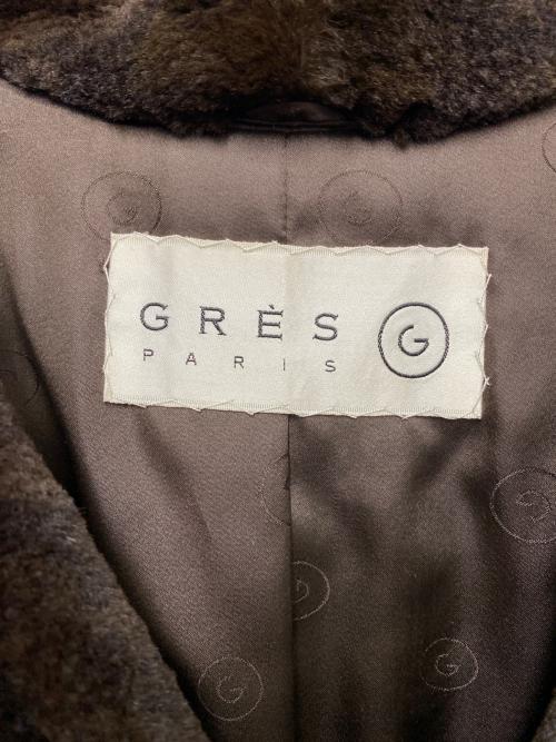 GRES（グレ）GRES (グレ) ファーコート ブラウン サイズ:free 未使用品の古着・服飾アイテム