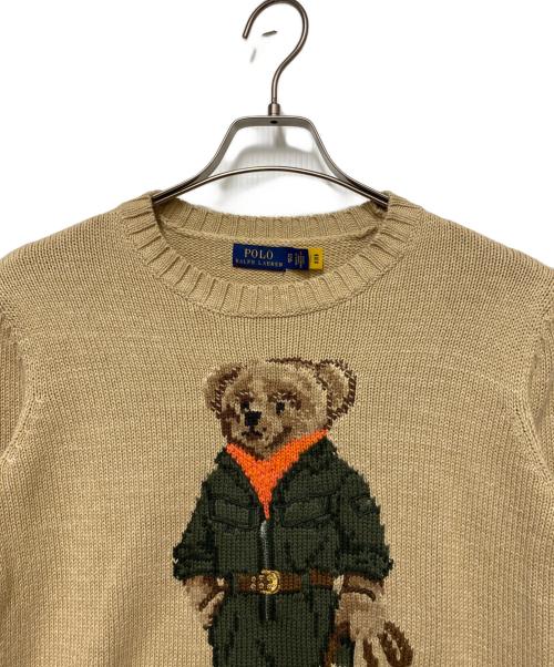 POLO RALPH LAUREN（ポロ・ラルフローレン）POLO RALPH LAUREN (ポロ・ラルフローレン) 厚手ニット ベージュ サイズ:XSの古着・服飾アイテム