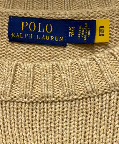 POLO RALPH LAUREN（ポロ・ラルフローレン）POLO RALPH LAUREN (ポロ・ラルフローレン) 厚手ニット ベージュ サイズ:XSの古着・服飾アイテム