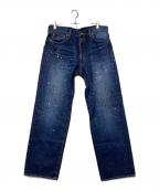 good hellerグッドヘラー）の古着「ペイントデニムパンツ」｜ブルー