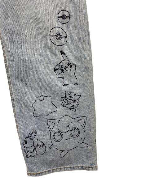 LEVI'S（リーバイス）LEVI'S (リーバイス) ポケモン (ポケモン) デニムパンツ ブルー サイズ:24の古着・服飾アイテム