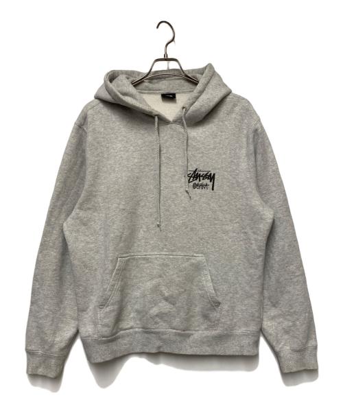 stussy（ステューシー）stussy (ステューシー) プルオーバーパーカー グレー サイズ:Mの古着・服飾アイテム