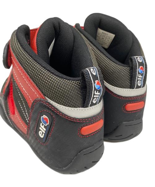 elf（エルフ）elf (エルフ) バイクシューズ ブラック×レッド サイズ:28.0㎝ 未使用品の古着・服飾アイテム