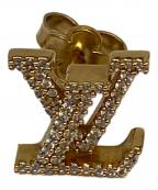 LOUIS VUITTONルイ ヴィトン）の古着「ピアス・LV アイコニック ストラス」｜ゴールド