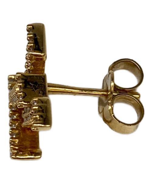 LOUIS VUITTON（ルイ ヴィトン）LOUIS VUITTON (ルイ ヴィトン) ピアス・LV アイコニック ストラス ゴールドの古着・服飾アイテム