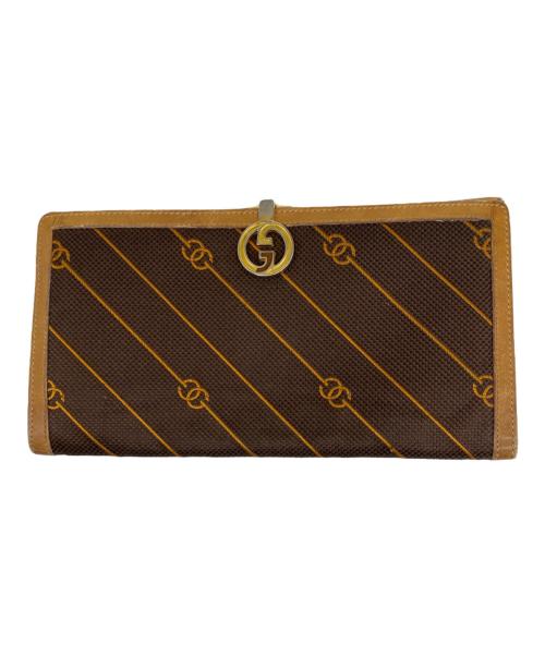 GUCCI（グッチ）GUCCI (グッチ) 札入れ ブラウンの古着・服飾アイテム